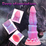 Load image into Gallery viewer, Monster Glow In The Dark Anal Dildo