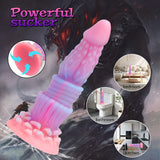 Load image into Gallery viewer, Monster Glow In The Dark Anal Dildo