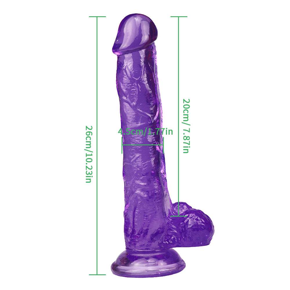 10 inch purple dildo