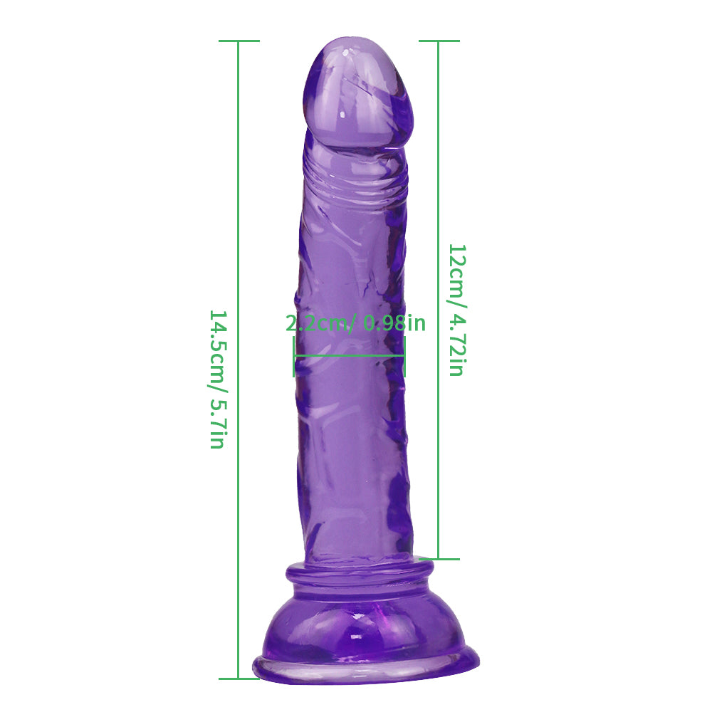 Small purple dildo small Suction Cup