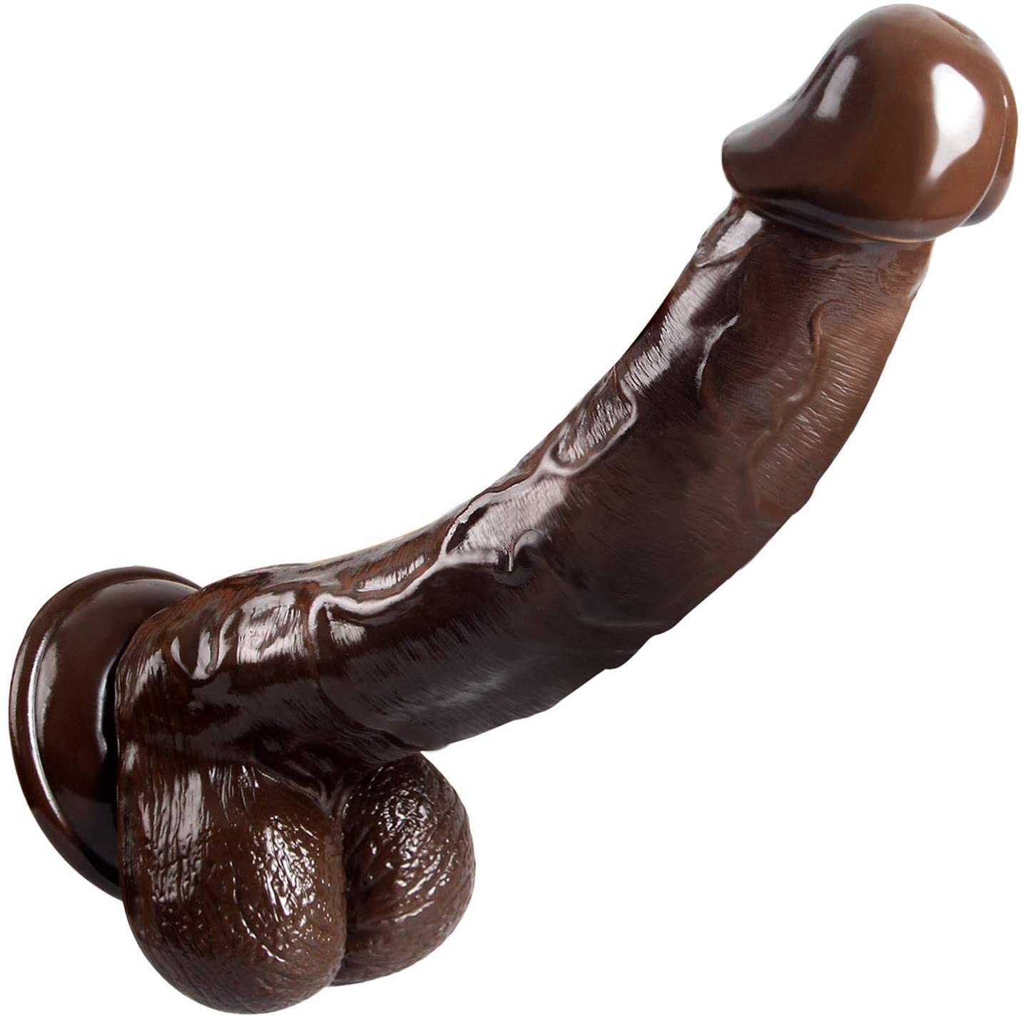 11 Inch Brown Giant Thick G-Spot Lifelike Suction Cup Dildo