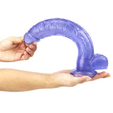 Load image into Gallery viewer, 10 inch crooked mouth blue dildo