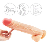 Load image into Gallery viewer, 12 inch flesh color huge dildo