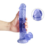 Load image into Gallery viewer, Rubber Dildo 10 inch blue