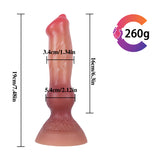 Load image into Gallery viewer, Wolf Dildo Knots Silicone 7 inch