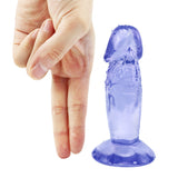 Load image into Gallery viewer, Short rough blue dildo