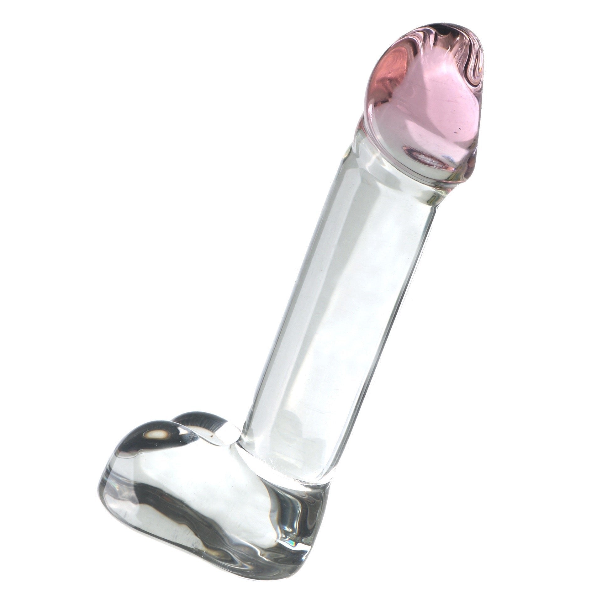 6 inch Lifelike Clear Glass Dildo