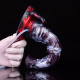 Load image into Gallery viewer, Ejaculation Dragon Demon Horn Silicone Fantasy Dildo