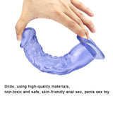 Load image into Gallery viewer, 8 Inch super straight blue dildo