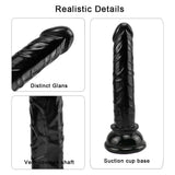 Load image into Gallery viewer, 6 inch Small black slim dildo