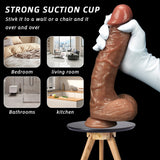 Load image into Gallery viewer, Dual Density Dildo Silicone Realistic 10 inch