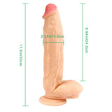 Load image into Gallery viewer, Big thick flesh colored dildo