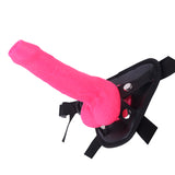 Load image into Gallery viewer, Pink Silicone Dildo Strap on Uncircumcised