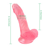 Load image into Gallery viewer, Pink curved dildo