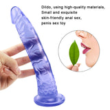 Load image into Gallery viewer, 8 Inch small straight blue dildo