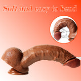 Load image into Gallery viewer, Brown Soft 12 Inch Realistic Dildo