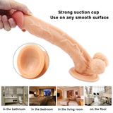 Load image into Gallery viewer, 10 inch flesh-colored dildo