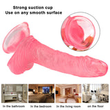 Load image into Gallery viewer, Pink curved dildo