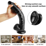 Load image into Gallery viewer, 10 inch large black dildo long thick