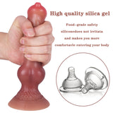 Load image into Gallery viewer, Wolf Dildo Knots Silicone 7 inch