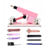 Load image into Gallery viewer, Pink Female Sex Machine with Dildo Accessories