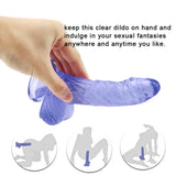 Load image into Gallery viewer, Blue curved dildo