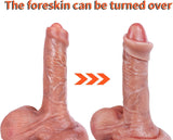 Load image into Gallery viewer, Foreskin Covered 7 Inch Dildo