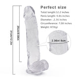 Load image into Gallery viewer, 12 Inch Jelly ice Dildo