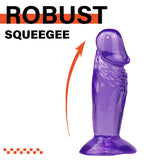 Load image into Gallery viewer, Short rough purple dildo