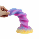 Load image into Gallery viewer, Spiral Colorful Silicone Anal Dildo