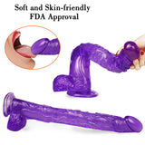 Load image into Gallery viewer, Anal purple dildo