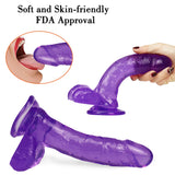 Load image into Gallery viewer, 7 inch purple dildo