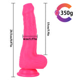 Load image into Gallery viewer, Pink Silicone Dildo Strap on Uncircumcised