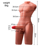 Load image into Gallery viewer, Male Torso Sex Doll Realistic Thrusting Dildo