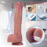 Load image into Gallery viewer, Big Vibrating Dildo 10 inch Thrusting