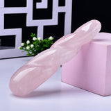 Load image into Gallery viewer, Pink crystal convex dildo