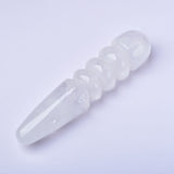 Load image into Gallery viewer, White crystal thread dildo