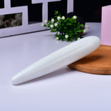 Load image into Gallery viewer, White Jade Straight Crystal Dildo