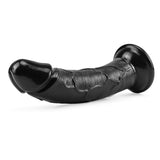 Load image into Gallery viewer, 6 inch black dildo mini curved