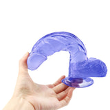 Load image into Gallery viewer, Blue Dildo Jelly Realistic Suction Cup