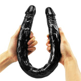 Load image into Gallery viewer, Double head 22 inch black dildo