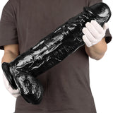 Load image into Gallery viewer, 18 inch Black Huge Dildo