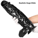 Load image into Gallery viewer, 18 inch Black Huge Dildo