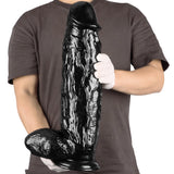 Load image into Gallery viewer, 18 inch Black Huge Dildo