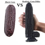 Load image into Gallery viewer, Black Corn Dildo Disguised Anal