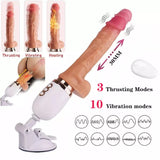 Load image into Gallery viewer, Automatic Heating Retractable Thrust Dildo