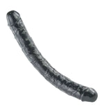 Load image into Gallery viewer, Black Double Head 18 inch Dildo