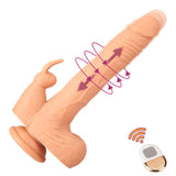 Load image into Gallery viewer, Remote Control 9.5 Inch Realistic Vibrating Rabbit Dildo