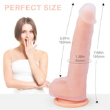 Load image into Gallery viewer, 7.68 Inch Silicone Soft Realistic Dildo With The Keel