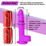 Load image into Gallery viewer, 9.5 Inch Super Soft Liquid Realistic Silicone Dildo